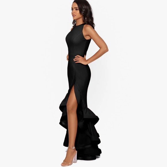 Betsy And Adam Ruffle And Hem Dress $259 - Picture 3 of 3